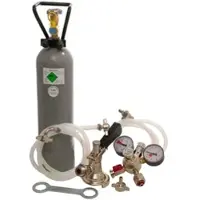 Ich-zapfe Accessoirepakket voor biertap 1-kraans met Fustkoppeling Type M, bierslang 10mm, CO2 fles 2,0 kg