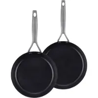 Brabantia Dusk 2-delige Koekenpannenset - Ø 20 & 24cm – Keramische Antiaanbaklaag - PFAS-vrij - Geschikt voor inductie - Grijs
