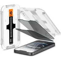 Spigen GLAStR Privacy EZ Fit Screenprotector + Applicator - 2-pack voor de Apple iPhone 13 / 13 Pro
