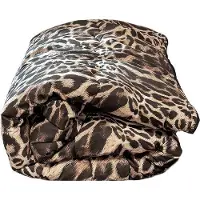 Eleganzzz Eazy Dekbed Zonder Overtrek Microvezel - leopard brown 240x220