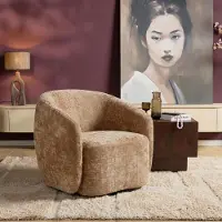 Starfurn - Fauteuil Yara - Lichtbruin - 83x85x80 cm