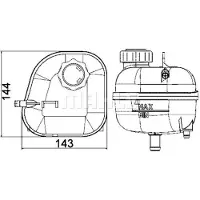MAHLE ORIGINAL Expansievat, koelvloeistof CRT 85 001S