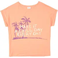 s.Oliver Shirt donkerlila / abrikoos / wit