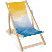 AllBags Houten kinderligstoel met zee-opdruk - Comfortabel en duurzaam