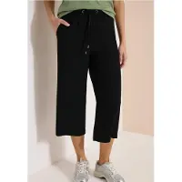 Cecil Dames 3/4 broek met wijde pijpen in Loose Fit - Zwart - S