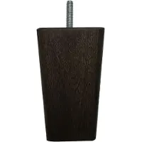 Furniture Legs Europe Meubelpoot bruin taps 7 bij 7 cm en hoogte 10 cm van massief hout (M8)