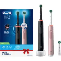Oral-B Pro Serie 3 Zwart en Roze Duo Pack