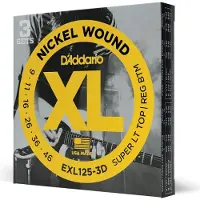Daddario Pack de 3 jeux electrique exl 125 9 11 16 26 36 46-D'addario