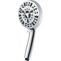 INF Douchekop met 10 functies en spuitpistool Silver