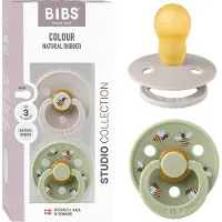 BIBS Colour Fopspenen - Maat 3 - 2-pack - Rond - Paddestoel Mix - - 18+ mnd - Fopspenen