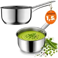 Kadax Steelpan Ricky 16cm 1,5L 28066 zilver K6228