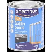 Spectrum 2-in-1 hoogglans verf zwart 750 ml