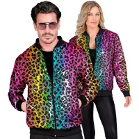 Hobby Hall Bomberjack Regenboog Jungle Party Luipaard Jas