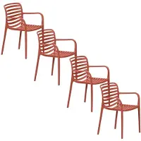 Garden Impressions Mees tuinstoel terra - 4 stuks