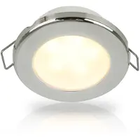 Hella Marine Stainless Steel Euroled 75 Warm Led Light 120 Mm 12v 3w Goud 190 Lumens