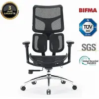 Sihoo S100 Ergonomische Bureaustoel - Dubbele Dynamische Lendensteun - Gamestoel