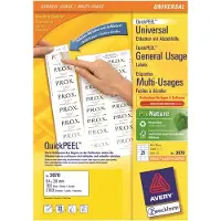 Avery Zweckform Universal-Etiketten 3670, ultragrip, 64 x 36 mm, 2100 Stück