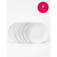 Vtwonen - Borden - Dinerborden - Porselein - Wit - 25,5 cm - Set van 6