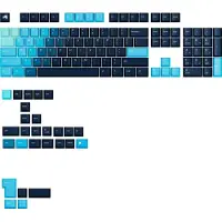Glorious PC Gaming Race GPBT Gradient Keycaps, ANSI Layout (VS), PBT, Dye-Sub - Celestial Ice, Keycaps