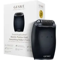 GESKE Electric Pumice Foot Smoothing Roller | 7 in 1 | Elektrische Voetvijl & Exfoliator | Langdurige Puimsteen | Voor Zachte Voeten | Geavanceerde Eeltverwijdering | Ideaal voor je Pedicureset