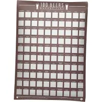 Gift Republic Bucketlist Scratch Poster - 100 Bieren