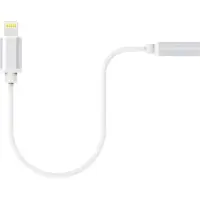 XLayer 214355 1 x Apple Lightning male naar 1 x 3.5mm jack adapter Wit