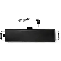 Melissa Teppanyaki bakplaat | 1800 W | 90 x 23 cm | Anti-aanbaklaag | Regelbare thermostaat | Cool-touch handgrepen