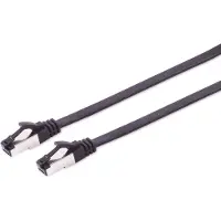 S-Impuls Patchkabel CAT 8.1 U/FTP PIMF, flach TPE schwarz 7,5m