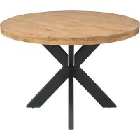 Starfurn - Eettafel Ron - Bruin - 130x130x76 cm