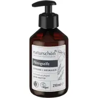 Alverde Naturkosmetik Vegan Vloeibare Handzeep Citroen & Rozemarijn | 1x 250 ml | Vloeibare Handzeep - Vegan - Natuurlijke ingrediënten - Handzeep met etherische oliën
