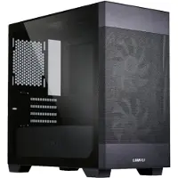 Lian Li Lancool 205, Midi-tower, computerbehuizing, zwart, micro ATX, Mini-ITX, staal, gehard glas, 16 cm