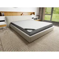 Vente-unique Matras 140 x 190 cm met schuim met vormgeheugen met 11 zones, dikte 22 cm - DANEVO van YSMÉE L 190 cm x H 22 cm x D 140 cm