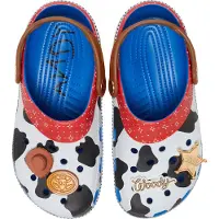 Crocs Clogs 'Toy Story Woody' lichtblauw / bruin / rood / zwart
