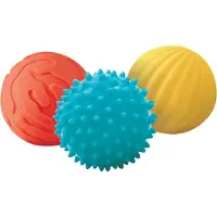 Ludi - 3 Sensorische ballen - Met verschillend Relief - Sensorisch speelgoed - Motorisch speelgoed - Peuter speelgoed
