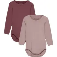 Minymo - Kid's Body L/S (2-Pack) - Ondergoed 50, roze