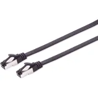 S-Conn U/FTP CAT8.1 40 Gigabit platte netwerkkabel met TPE mantel / zwart - LSZH - 10 meter