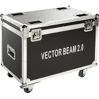 LightmaXX TOUR CASE 4x VECTOR Beam 2.0 - Voor moving heads