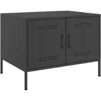 vidaXL Salontafel 68x50x50,5 cm staal zwart
