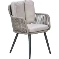 Garden Impressions Billy tuinstoel XL - donker grijs - taupe