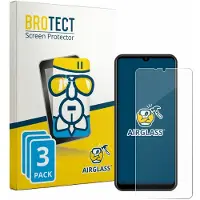 BROTECT Screenprotector 3 Stuks voor Invens NOTE TK02 Beschermglas transparant
