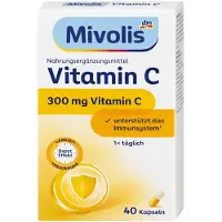 Mivolis Vitamine C 300 mg Depot – 40 Capsules – Langdurige Afgifte voor Immuunsysteem & Energie –