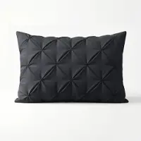 Sleeptime Microvezel Pintuck kussensloop 60x70 cm - Antraciet - Per 2 stuks