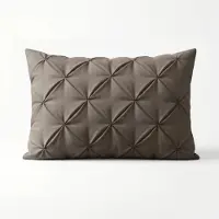 Sleeptime Microvezel Pintuck kussensloop 60x70 cm - Taupe - Per 2 stuks