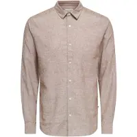 Only & Sons ONLY&SONS - ONSCAIDEN LIFE LS SOLID LINEN BLEND NOOS - Heren - Overhemden