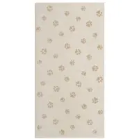 Cawö Handdoek We love Dogs Paws Nature/Beige (Set van 3)