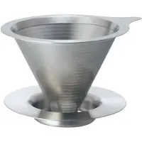 Hario V60-01 Dubbelmazige metalen druppelaar DMD-01-HSV