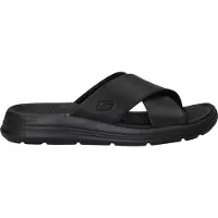 SKECHERS Relaxed Fit Sargo Denal Slippers Zwart | Maat: 44