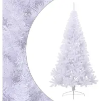 Syfax Kunstkerstboom met standaard half 180 cm PVC wit