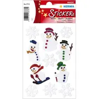 Herma Stickers De Mencen van de sneeuw, glitter - 10 stuks