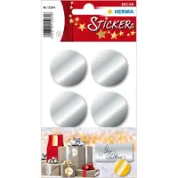 Herma 15284 Zilver etiketten Ø 32 mm 18 st. - 8 stuks